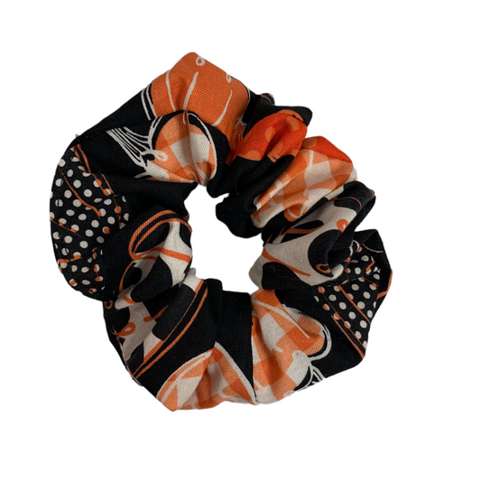 Handmade Whimsical Pumpkin Scrunchie