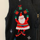 Vintage Bobbie Brooks Santa Christmas Sweater Vest XL