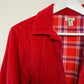 L.L. Bean Red Corduroy Shacket Flannel Lining Wide While Shirt Jacket SP