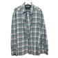 Reaction by Kenneth Cole Grey and Teal Plaid Flannel Shirt Shacket XXL