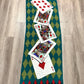 Bob Mackie Wearable Art Silk Scarf Deck of Cards King Queen Jack Ace Argyle