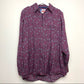 Vintage Wrangler George Strait Button Down Collared Shirt Long Sleeve Paisley XL