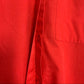 80s Diane Von Furstenberg Button Down Collared Shirt Size Medium Red Orange