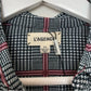 L'Agence Nina Check Printed Blouse Small Plaid Twee Button Down Collared Shirt
