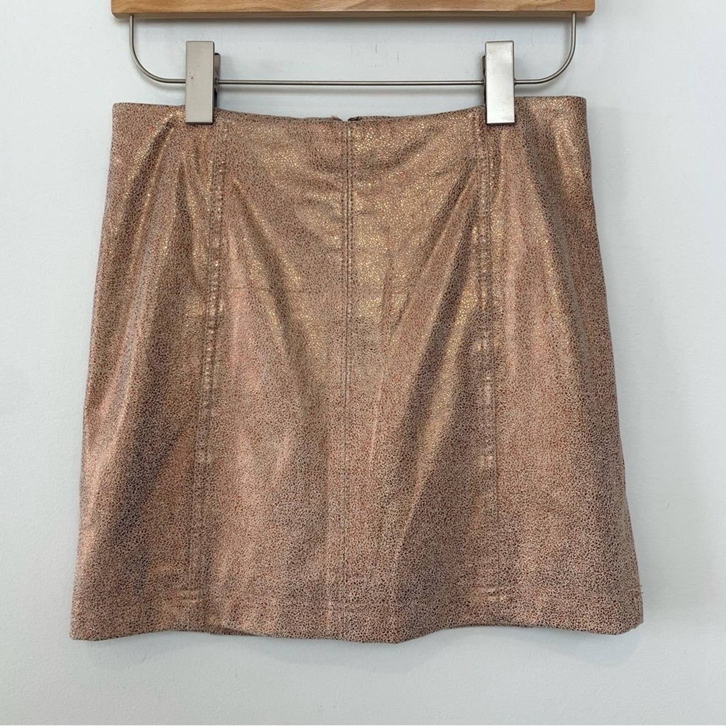 Free People Metallic Mini Skirt Modern Femme 4