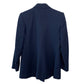 Vintage 80s 90s Talbots Blazer Double Breasted Gold Buttons Navy Blue 4P Wool