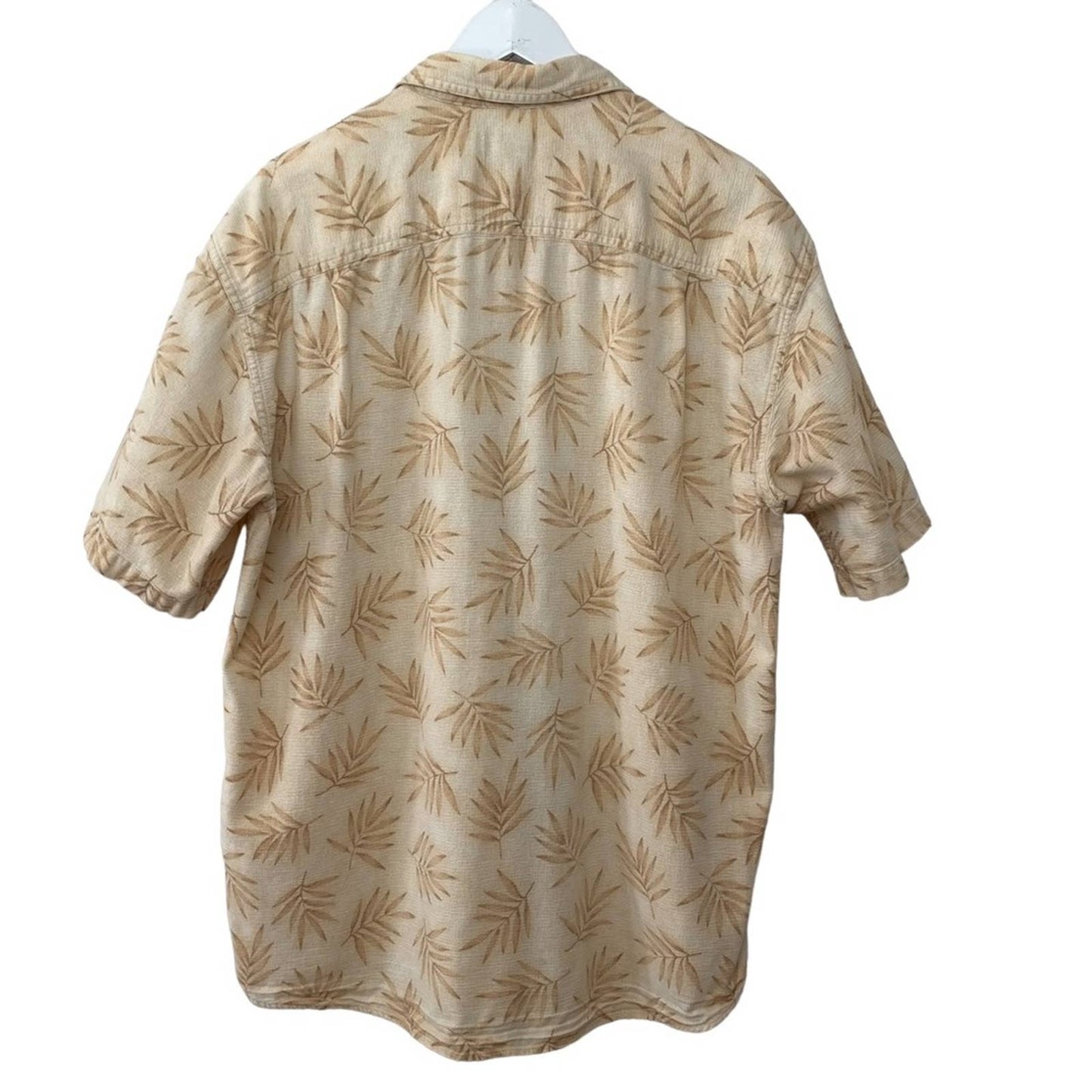 Vintage L.L. Bean Hawaiian Shirt Short Sleeve Button Down Collared Shirt Large
