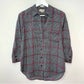 L'Agence Nina Check Printed Blouse Small Plaid Twee Button Down Collared Shirt