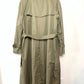 Vintage Burberry Trench Coat Nova Check 14L Long Burberrys Wool Cotton Plaid