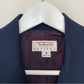 Vintage 80s 90s Talbots Blazer Double Breasted Gold Buttons Navy Blue 4P Wool