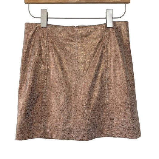 Free People Metallic Mini Skirt Modern Femme 4