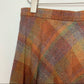 Vintage 60s 70s Patty Woodard Skirt Suit Blazer Wool Plaid Rainbow Pleated