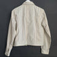 Vintage 90s Bill Blass Striped Jacket Neutral Medium Lightweight