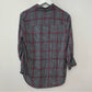 L'Agence Nina Check Printed Blouse Small Plaid Twee Button Down Collared Shirt