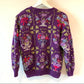 80s Signatures by Northern Isles Hand Knit Chunky Grandma Sweater Bows