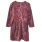 Anthropologie Dayna Corduroy Dress Paisley Floral Medium Pink Orange
