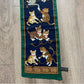 Vintage Cat Print Scarf Cats Playing