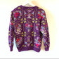 80s Signatures by Northern Isles Hand Knit Chunky Grandma Sweater Bows