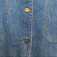 Vintage 90s Blue J. Denim Jean Jumper Dress Large Sleeveless Cotton
