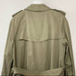 Vintage Burberry Trench Coat Nova Check 14L Long Burberrys Wool Cotton Plaid