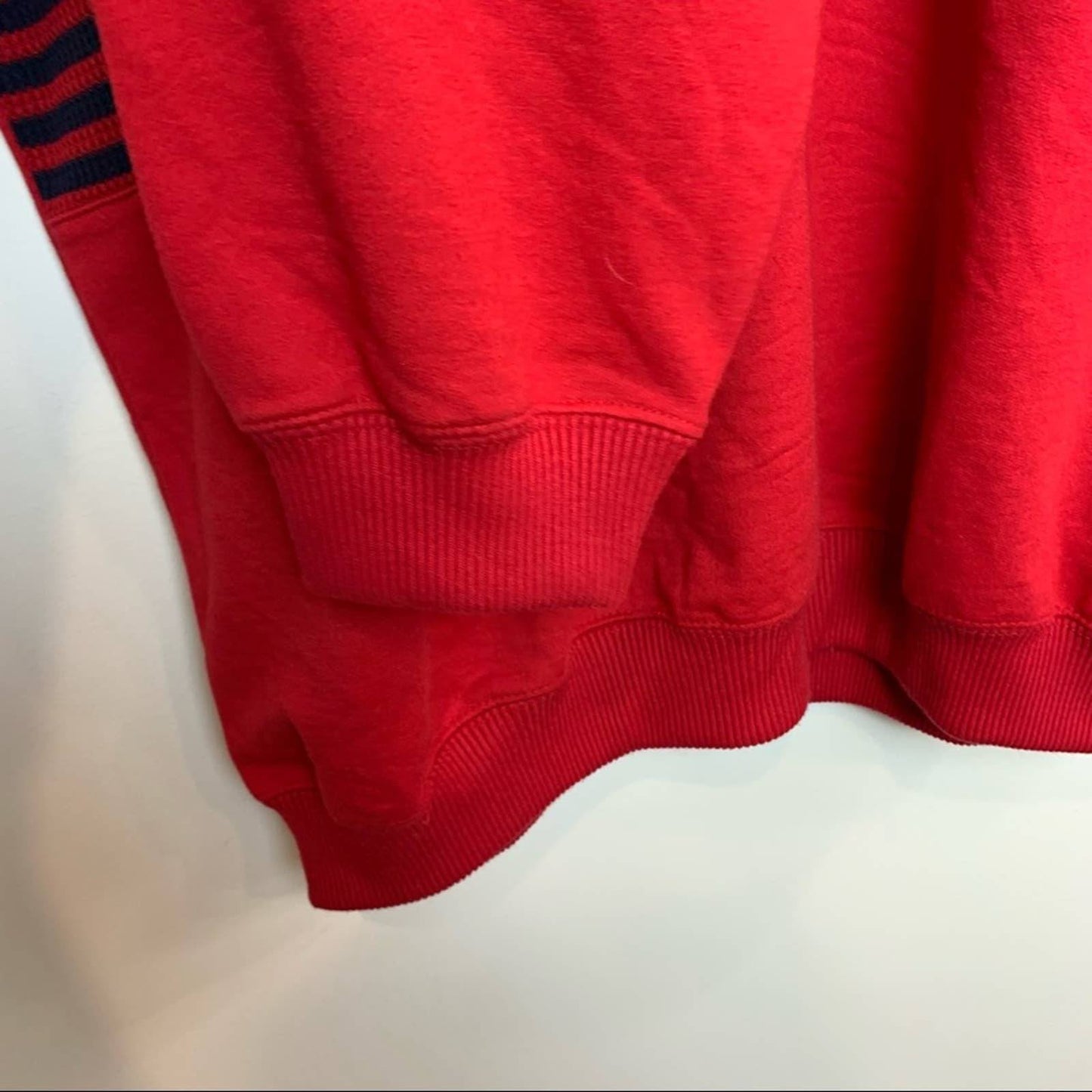 90s Pullover Sweatshirt Zipper Collared 90s 80s Bill Blast 1X Unisex Red