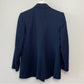 Vintage 80s 90s Talbots Blazer Double Breasted Gold Buttons Navy Blue 4P Wool
