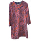 Anthropologie Dayna Corduroy Dress Paisley Floral Medium Pink Orange