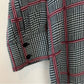 L'Agence Nina Check Printed Blouse Small Plaid Twee Button Down Collared Shirt